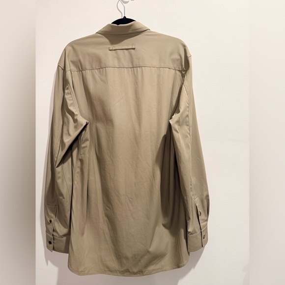 JOSEPH Men’s Relax Cotton Twill Utility Shirt Khaki Italy NWT Size 40 $695 - Picture 4 of 6